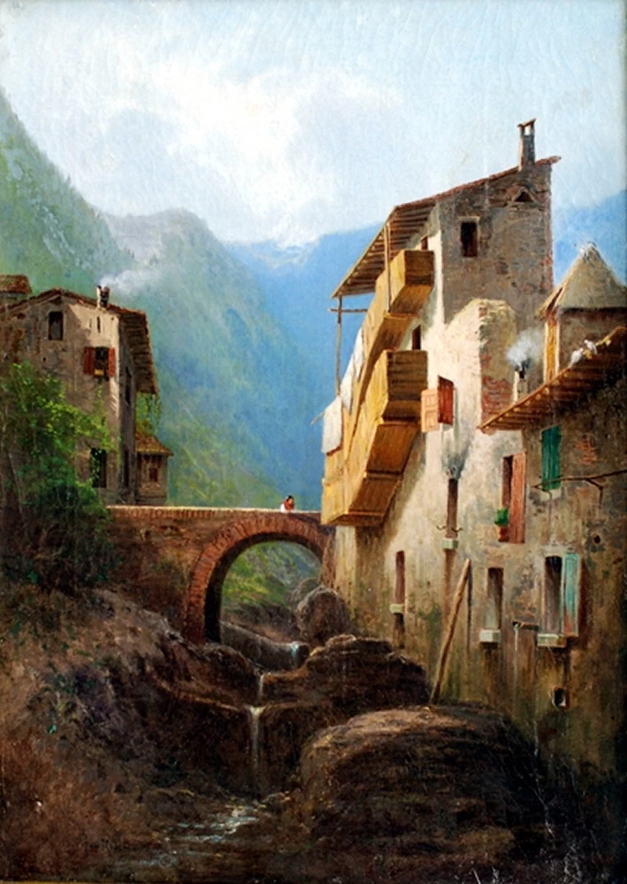  32-Paesaggio in Valbrembana 